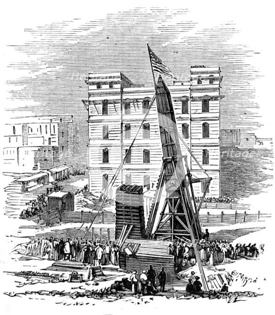Removal of another obelisk from Alexandria, for transport to New York, 1880. Creator: Unknown.