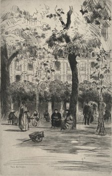'Place des Vosges', 1915. Artist: Frank Milton Armington.