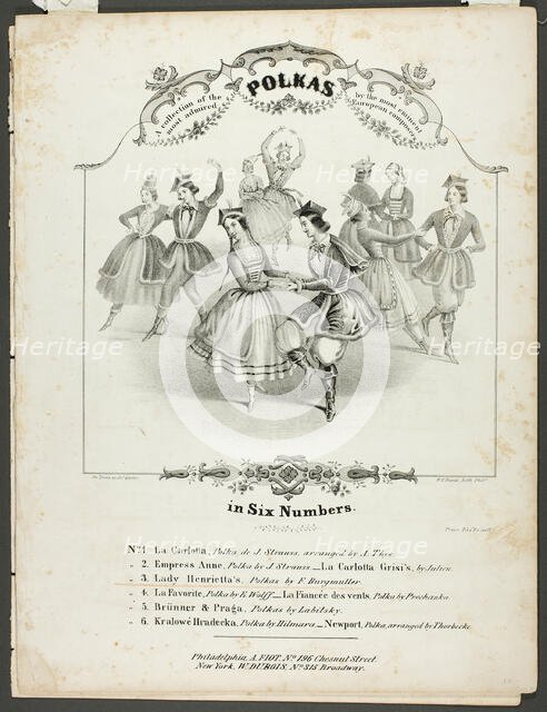 A Collection of the Most Admired Polkas..., n.d. Creator: James Queen.