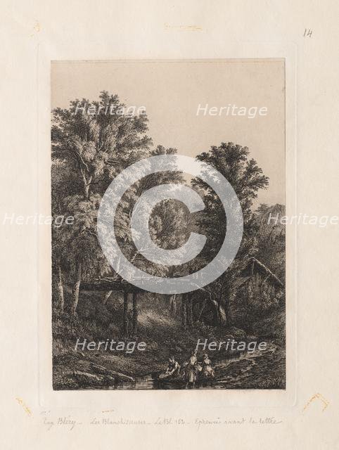 The Laundresses , 1838. Creator: Eugene Bléry (French, 1805-1886).