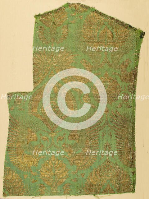 Brocade Textile, Italian, ca. 1350-1400. Creator: Unknown.