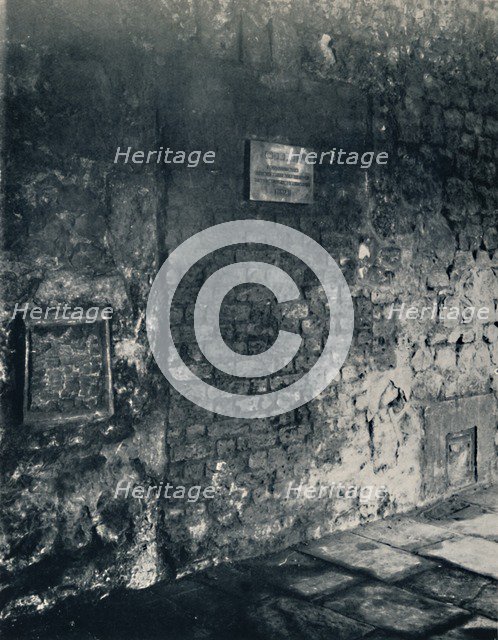 Charterhouse. Food-Hatch and Doorway of a Monk's Cell, in the Cloister', 1925. Artist: Unknown.