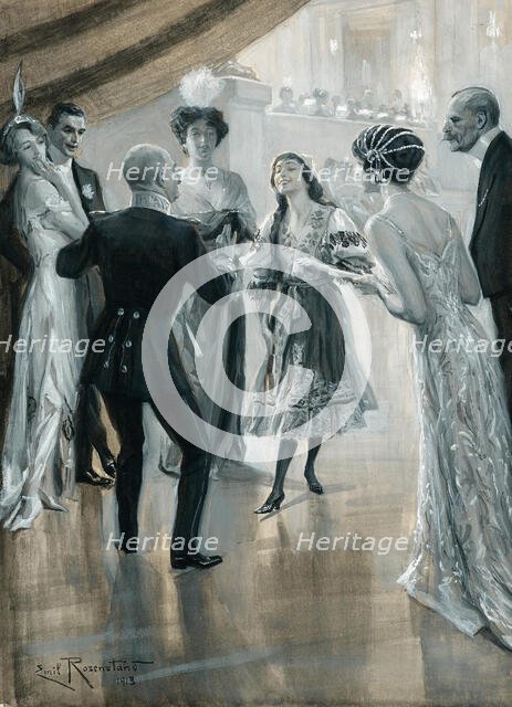 A Little Dance, 1913. Creator: Rosenstand, Emil Christian (1859-1932).