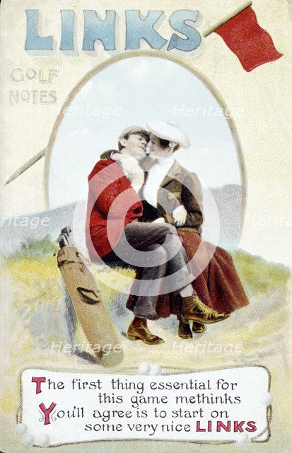 'The Links' postcard, 1905. Artist: Unknown