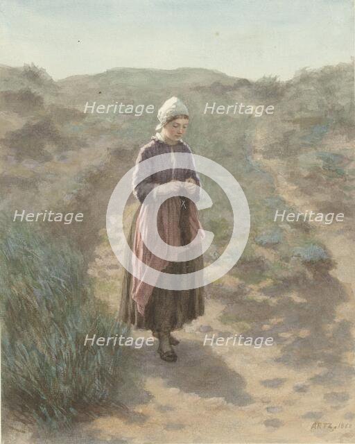 In the dunes in Zandvoort, 1862. Creator: David Adolf Constant Artz.