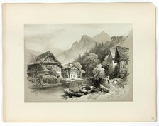 Brunnen, from Picturesque Selections, 1859. Creator: James Duffield Harding.
