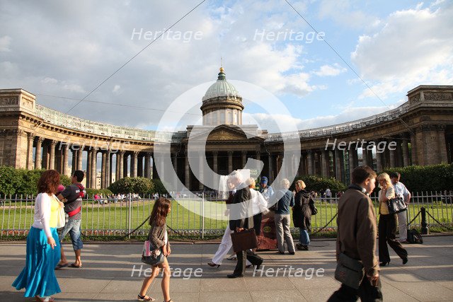 Kazan Cathedral, St Petersburg, Russia, 2011. Artist: Sheldon Marshall