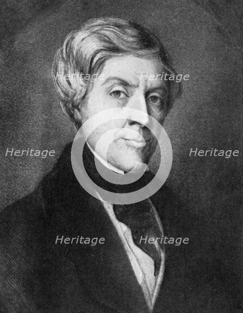 Jules Michelet, French historian, mid-19th century.Artist: Toullion