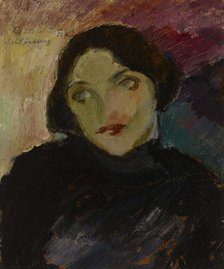 Portrait of Hilja Ramstedt, 1915. Creator: William Lonnberg.