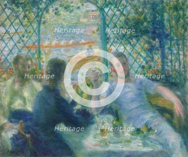 Lunch at the Restaurant Fournaise (The Rowers' Lunch), 1875. Creator: Pierre-Auguste Renoir.