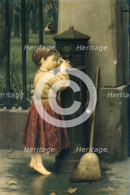 The Crossing Sweeper, ca. 1860s. Creator: Seymour Joseph Guy.