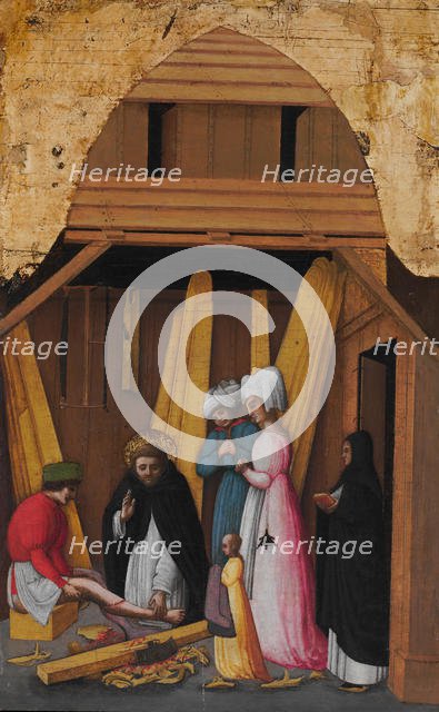 Saint Peter Martyr Healing the Leg of a Young Man, ca. 1450. Creator: Antonio Vivarini.