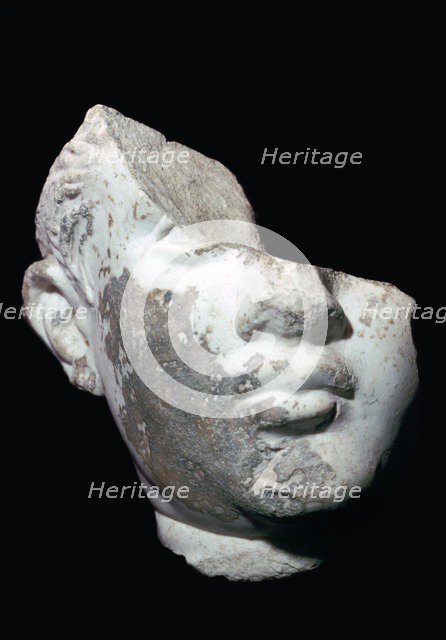 Marble head of a youth. Artist: Unknown