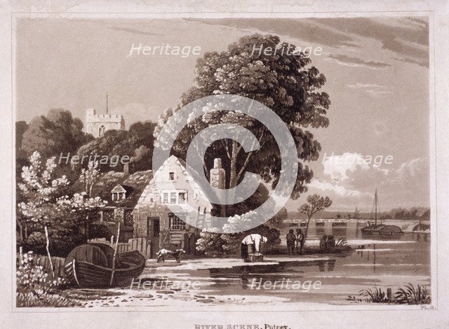 Fulham, London, c1820. Artist: Anon