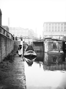 Regent's Canal at Hawley Lock, St Pancras, Camden, London, c1905. Artist: Unknown