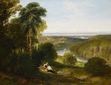 The Wyndcliffe, River Wye, 1842. Creator: David Cox the elder.