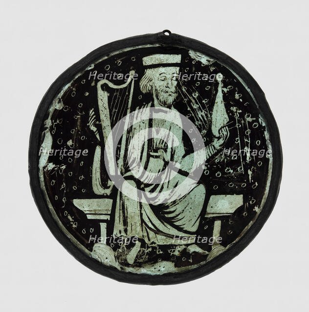 Roundel with Elder of the Apocalypse, France, 1250/75. Creator: Unknown.