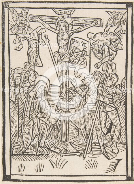 The Crucifixion (Schr. 486), 15th century., 15th century. Creator: Anon.