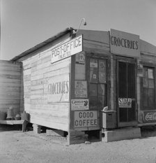 Post office, Finlay, Texas, 1937. Creator: Dorothea Lange.