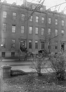 Committee On Public Information - Exterior of Quarters On Jackson Place, 1917. Creator: Harris & Ewing.