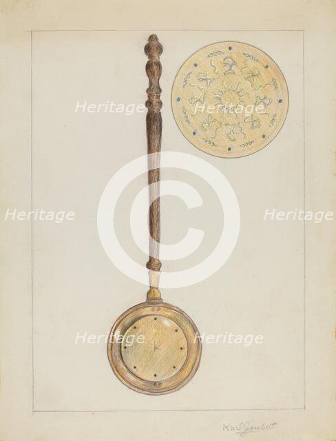 Warming Pan, 1935/1942. Creator: Karl Joubert.
