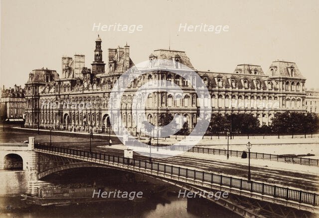 Hotel de Ville, Paris, between 1849 and 1864. Creator: Edouard Baldus.