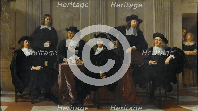 The Regents of the Spinhuis and Nieuwe Werkhuis, Amsterdam, 1669. Creator: Karel Du Jardin.