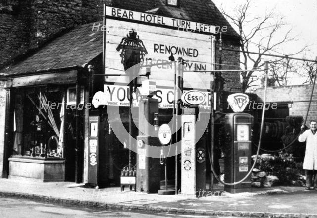 Young's Garage at Woodstock in Oxfordshire, early 1950's. Creator: Unknown.