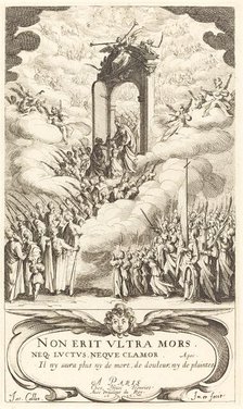 Frontispiece for "The Calendar of Saints". Creator: Jacques Callot.