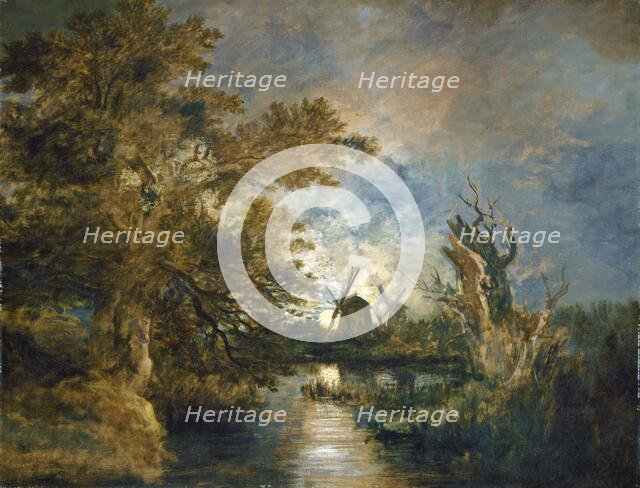 Moonlight on the Yare, c. 1816/1817. Creator: John Crome.