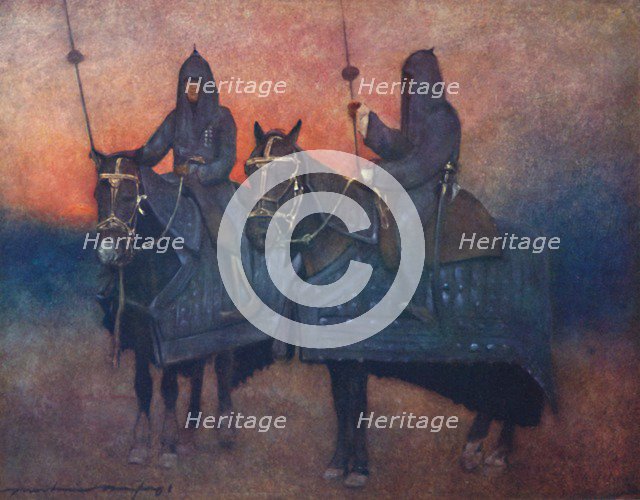 'Armoured Horses', 1903. Artist: Mortimer L Menpes.