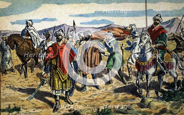 Catalañazor Battle (1002) between the Christian army of the kingdoms of Castile, León and Navarre…