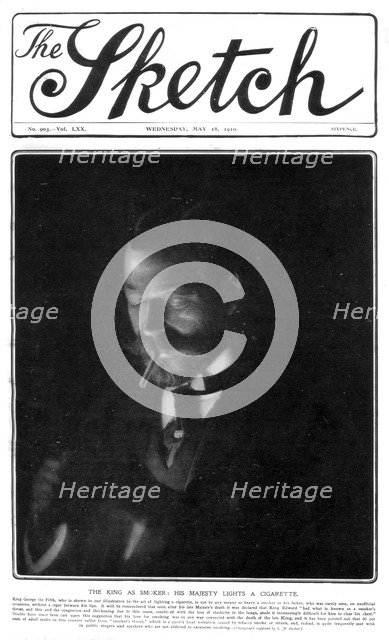 Front cover of The Sketch, 18th May 1910.Artist: SJ Beckett