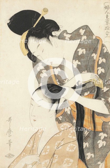 Hairdresser (Kamiyui), c. 1798.