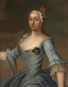 Portrait of Anna Ludwika Radziwill née Mycielska (1729-1771), Wife of Michal..., mid 18th century. Creator: Unknown.