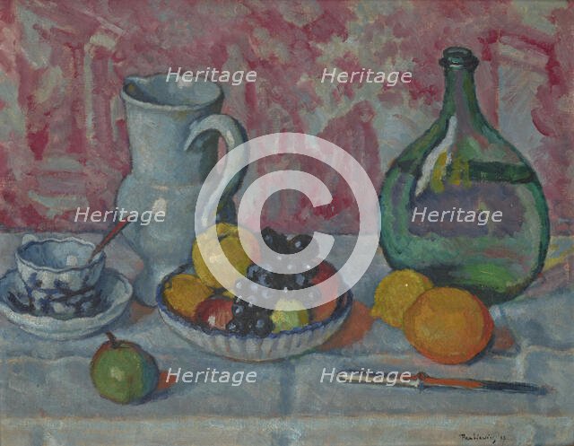 Still Life with a Knife, 1909. Creator: Jozef Pankiewicz.