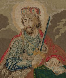 Embroidered picture, 19th century. Creator: Unknown.