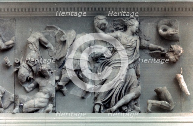 Detail from the Great Frieze of the Pergamon Altar, 180-159 BC. Artist: Unknown