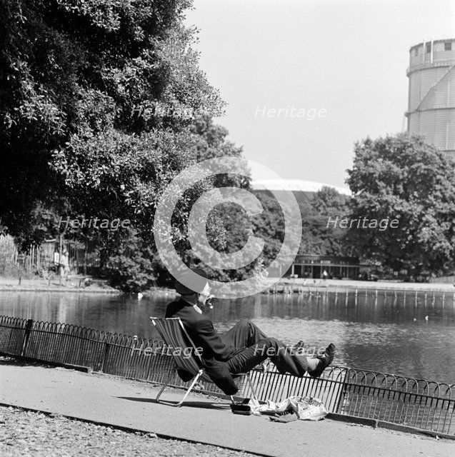 Lake, Battersea Park, London, 1962-1964. Artist: John Gay