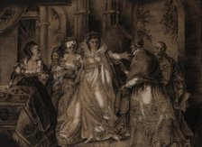 Scene from the play "King Henry VIII" by William Shakespeare. Creator: Peters, Matthew William (1742-1814).