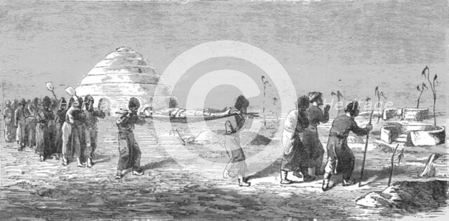 ''Turkoman Burial; Notes on Western Turkistan', 1875. Creator: Unknown.