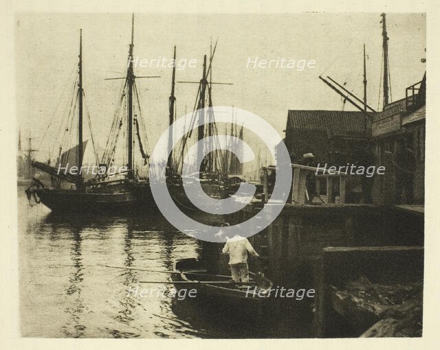 The Ferry, 1887. Creator: Peter Henry Emerson.