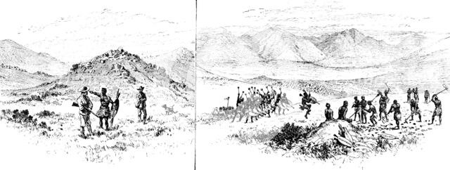 Sketches from Swaziland: "Execution Koppie" and the King’s Fields, 1890. Creator: Unknown.