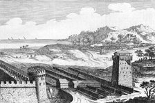Julius Caesar's siege of Marseilles, 49 BC (18th century). Artist: Unknown