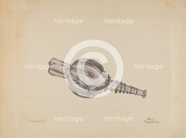 Miniature Bellows Bottle, c. 1936. Creator: John Tarantino.