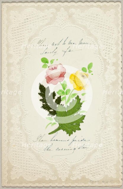 Thou Art to Me (valentine), c. 1840. Creator: George Meek.