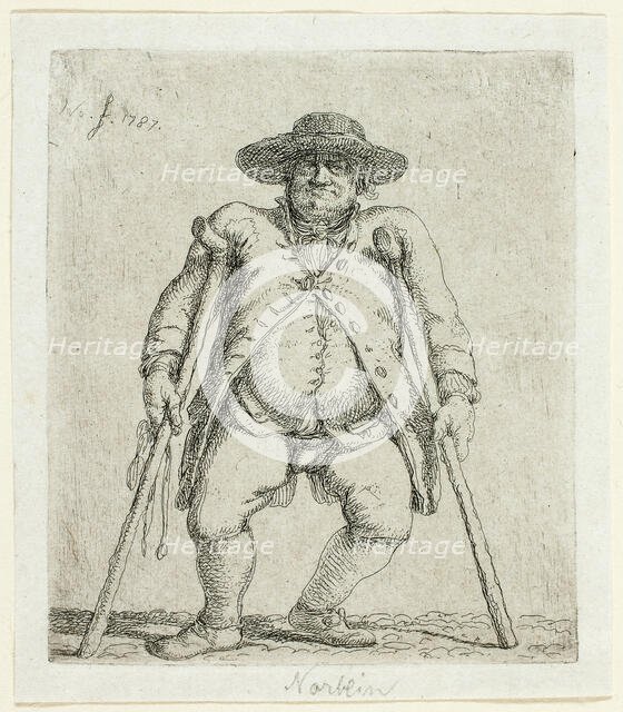 Beggar Man, 1787. Creator: Jean Pierre Norblin.