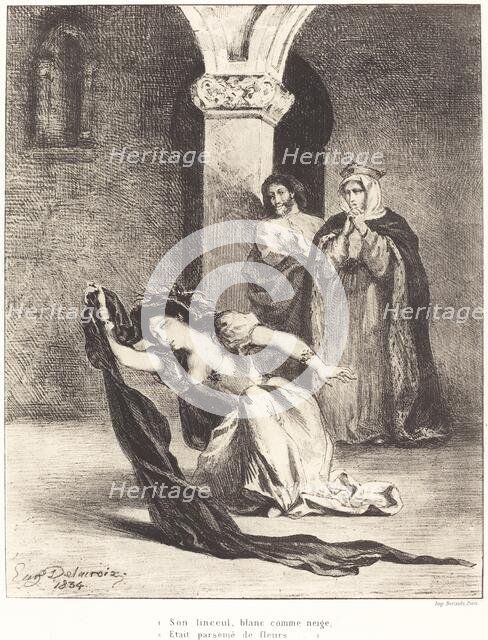 The Song of Ophelia (Act IV, Scene V), 1834. Creator: Eugene Delacroix.