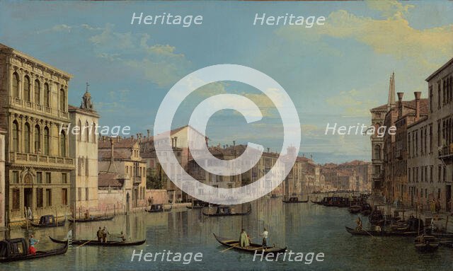 The Grand Canal in Venice from Palazzo Flangini to Campo San Marcuola, about 1738. Creator: Canaletto.