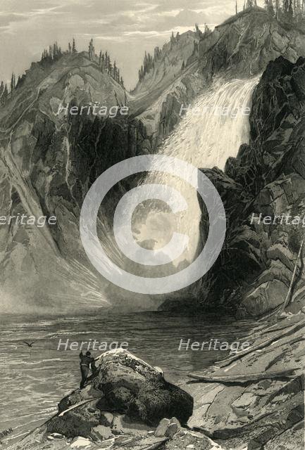 'The Upper Yellowstone Falls', 1872.  Creator: Samuel Valentine Hunt.